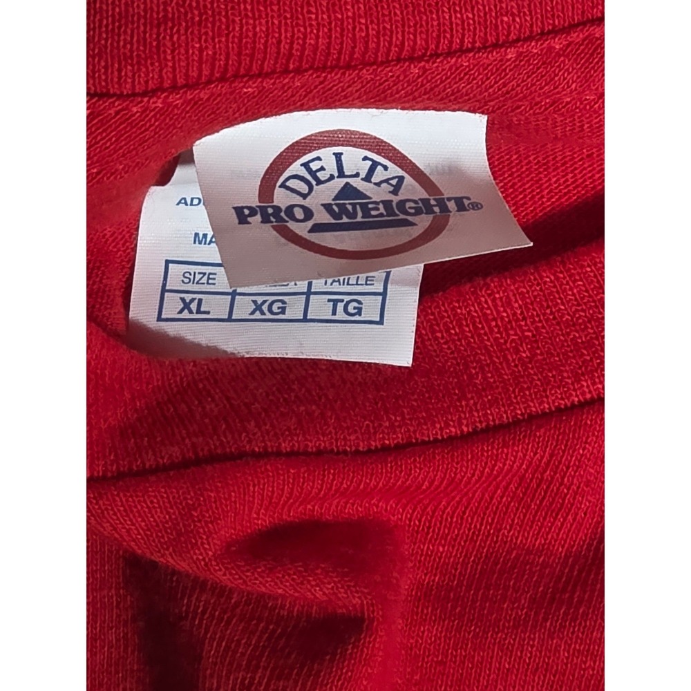 Indiana Pacers Red Graphic T-Shirt Reggie Miller Rik Smits XL Delta Pro Weight - Picture 5 of 8